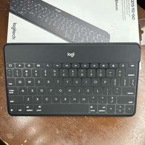 Logitech Black Tablet Keyboard Wireless Slim Design